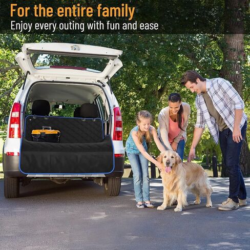 بطانة شحن سيارات الدفع الرباعي من القطن للكلاب من Active Pets، غطاء مقعد سيارة متين غير قابل للانزلاق، يحمي من الأوساخ والفراء، بطانة شحن الحيوانات الأليفة لسيارات الدفع الرباعي والشاحنات، غطاء صندوق كبير الحجم للكلاب مناسب عالميًا - وردي in Kuwait