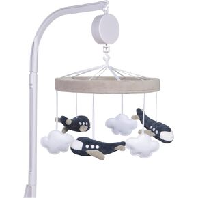 Sammy & Lou Bearly Dreaming Baby Crib Mobile with Music, Crib Mobile Arm Fits Standard Crib Rail