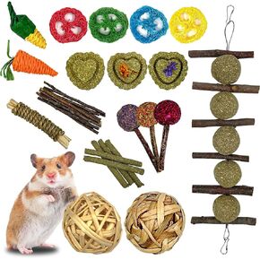 ألعاب الأرنب Ysenchan، ألعاب مضغ الأرنب، ألعاب خنزير غينيا، ألعاب الهامستر، ألعاب شينشيلا، يعامل الأرانب كعك تيموثي هاي، عصي خشب التفاح، ألعاب شينشيلا للعناية بالمولي in Kuwait