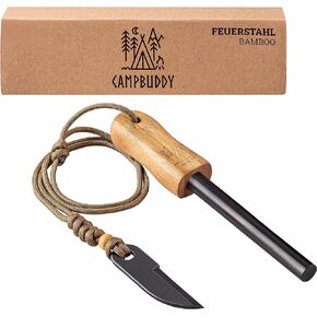 Camp Buddy „Bamboo Fire Starter Kit - Large Magnesium Flint and Steel for Your Bushcraft, Survival, Camping and Fire Starter Backpacking Gear in Saudi Arabia