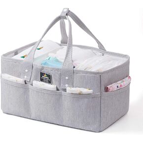 SUNVENO Baby Diaper Caddy Organizer, Large Baby Organizers and Storage for Nursery - Portable Diaper Basket for Changing Station - Fits Changing Table - Baby Registry Gift in Saudi Arabia