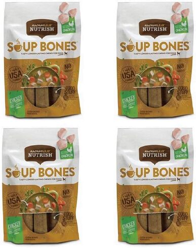 Rachael Ray Nutrish Soup Bones Dog Treats, Chicken Flavor, 3-Count , 6.3 Oz, (Pack Of 4) in Kuwait