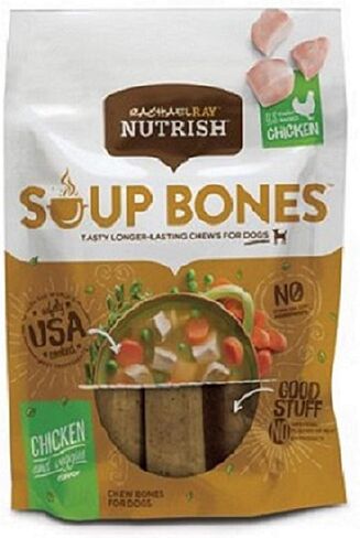 Rachael Ray Nutrish Soup Bones Dog Treats, Chicken Flavor, 3-Count , 6.3 Oz, (Pack Of 4) in Kuwait