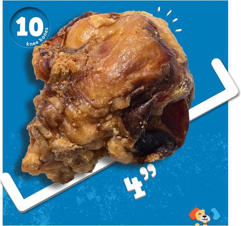 Jack&Pup Beef Bones, Knee Cap for Dogs, Long Lasting Natural Dog Bones, Beef Bone Knee Caps for Large Dogs. (2 Pack) in Saudi Arabia