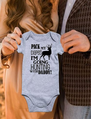 UNIFACO Baby Bodysuit for Boys and Girls, 95% Cotton Graphic Outfit | Soft 95% cotton blend baby bodysuit with playful graphic themes for everyday wear, family photos, baby showers and gifts. in Kuwait