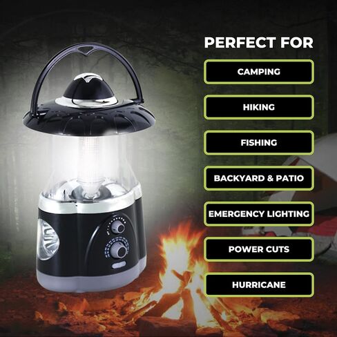 Northpoint Multifunctional Radio Camping Lantern, Battery Powered, LED Lantern, Tent Light, Perfect Lantern Flashlight for Hurricane, Emergency, Survival Kits, Hiking, Fishing, Home Decor. in Saudi Arabia