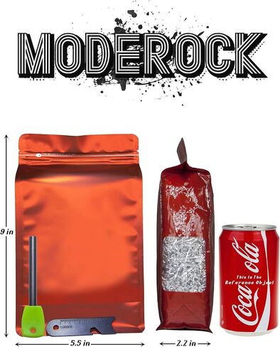 Magnesium Chips Shavings Fire Starter Kit Big Package, 99.9% Purity, Net Weight 130g, Emergency Fire Starting, Wilderness Outdoor, Camping Hiking, Jungle Survival, Package Dimensions 9''x5.5''x2.2'' in Kuwait