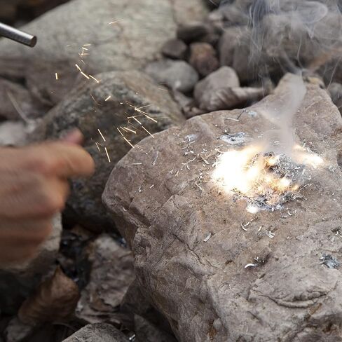 Magnesium Chips Shavings Fire Starter Kit Big Package, 99.9% Purity, Net Weight 130g, Emergency Fire Starting, Wilderness Outdoor, Camping Hiking, Jungle Survival, Package Dimensions 9''x5.5''x2.2'' in Kuwait