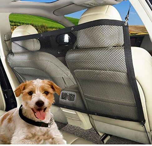 MARBOL Dog Car Carrier Pet Fence Anti-Collision Adjustable Mesh Pet Auto Barrier Safety Isolation Net Pet Protection Keep in Back Seat in Saudi Arabia