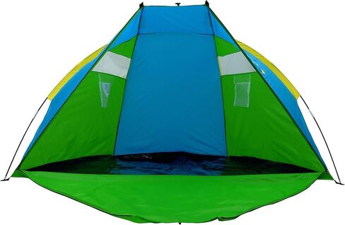 GigaTent Sun Shelter Beach Cabana Tent – Instant Set Up, UV Resistant, Waterproof - 7’ x 4’ with Mesh Windows - Zipper Door Doubles as Floor Extension in Kuwait