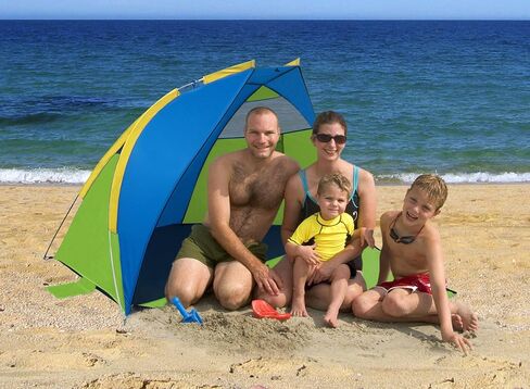 GigaTent Sun Shelter Beach Cabana Tent – Instant Set Up, UV Resistant, Waterproof - 7’ x 4’ with Mesh Windows - Zipper Door Doubles as Floor Extension in Kuwait