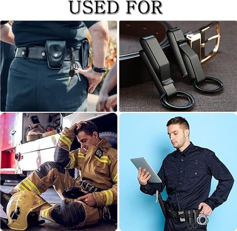 قطعتان من الملحقات التكتيكية لحزام المهام من Musibo، حامل مفاتيح حزام التحمل مع 4 إبزيم على الظهر، حامل مفاتيح، مشبك سلسلة مفاتيح للحزام، ملحقات حزام تكتيكي لحراس السجون في وكالات الإطفاء التابعة للشرطة. in Kuwait