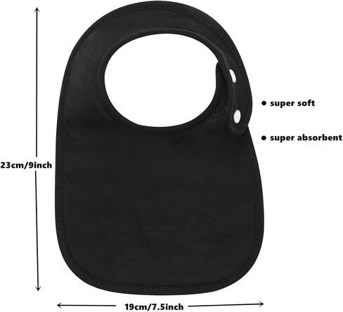 8 Pack Baby Bibs Unisex Adjustable with Snaps Ultra Soft Absorbent Drooling Teething for Boys and Girls in Saudi Arabia