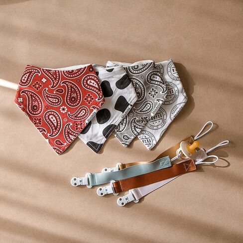 Stadela Baby Adjustable Bandana Drool Bibs, Pack of 4 in Kuwait