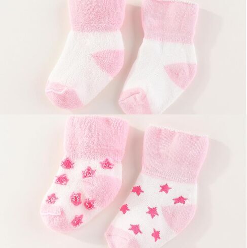 MAMIMAKA Unisex Baby Terry Socks 5-Pack for Baby boy and girl 0-12 Months Warm Cotton Socks in Saudi Arabia