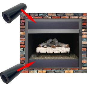 Neattec Magnetic Fireplace Draft Stopper - Fireplace Cover to Block Cold Air from Vent to Prevent Heat Loss - Magnet Fireplace Screen - Indoor Chimney Draft Blocker Vent Covers- 40" x 6" - Pack of 2 in Saudi Arabia