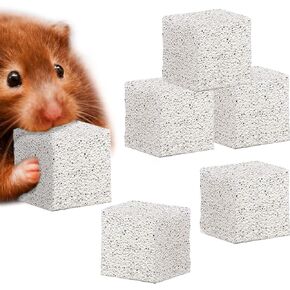 CoCoo Grinding Stone for Small Pets, Lava Rocks, Trims Rodent Teeth, Smooths Claws, Adds Calcium to Diet, Chew Toys for Rabbits, Chinchillas, Rats, Mice, Hamsters & Guinea Pigs, 10pcs