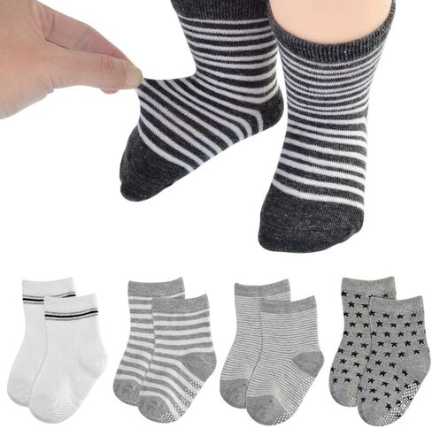 12 زوجًا جوارب أطفال مضادة للانزلاق، جوارب أطفال للجنسين 12-36 شهرًا من 1-3 سنوات in Kuwait