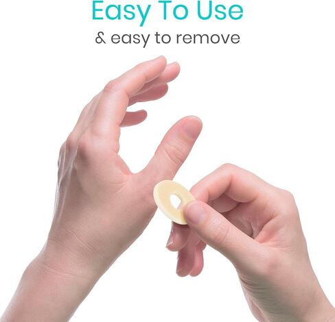 وسادات الذرة من VIVESole للأقدام (45 قطعة) - وسائد الذرة بين أصابع القدم وأسفل القدم - رقع إسفنجية ناعمة لتخفيف الذرة - بطانة دائرية ذاتية اللصق للقدمين، إصبع القدم الكبير، وواقي إصبع القدم الخنصر in Kuwait