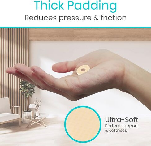 وسادات الذرة من VIVESole للأقدام (45 قطعة) - وسائد الذرة بين أصابع القدم وأسفل القدم - رقع إسفنجية ناعمة لتخفيف الذرة - بطانة دائرية ذاتية اللصق للقدمين، إصبع القدم الكبير، وواقي إصبع القدم الخنصر in Kuwait