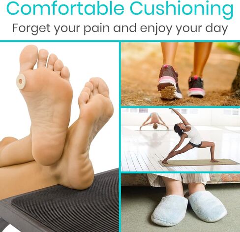 وسادات الذرة من VIVESole للأقدام (45 قطعة) - وسائد الذرة بين أصابع القدم وأسفل القدم - رقع إسفنجية ناعمة لتخفيف الذرة - بطانة دائرية ذاتية اللصق للقدمين، إصبع القدم الكبير، وواقي إصبع القدم الخنصر in Kuwait
