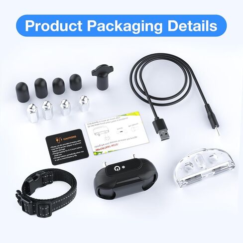 سياج الكلب الكهربائي من روكسان، سياج تحت الأرض للكلاب، استبدال طوق تدريب الكلاب، طوق استقبال قابل لإعادة الشحن مع أطواق تدريب مقاومة للماء وتصحيح لهجة المتلقي in Kuwait