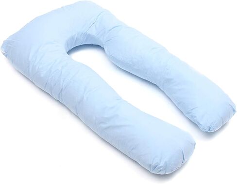 Tree.NB Full Body Pregnancy and Kid U Shape Pillow for Maternity and Pregnant Women, Blue (130 * 70 * 15CM) in Saudi Arabia