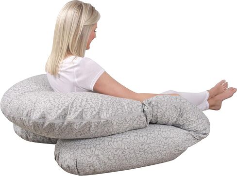 وسادة الجسم باك آن بيلي بانشي للحمل/الأمومة من ليتشكو، رمادي فاتح in Kuwait