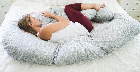 وسادة الجسم باك آن بيلي بانشي للحمل/الأمومة من ليتشكو، رمادي فاتح in Kuwait