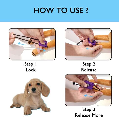 MESINURS Pet Tournique - إسعافات أولية سريعة الفك للكلاب والقطط والحيوانات، 5 قطع (أزرق) in Kuwait