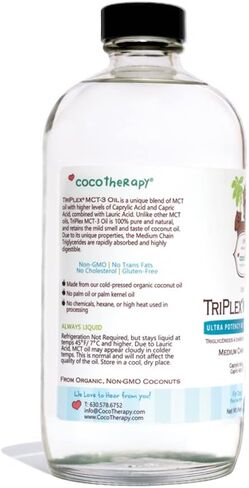 CocoTherapy Triplex MCT-3 Oil, Non-GMO, 100% Pure and Natural, 8 oz. in Saudi Arabia
