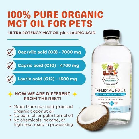 CocoTherapy Triplex MCT-3 Oil, Non-GMO, 100% Pure and Natural, 8 oz. in Saudi Arabia