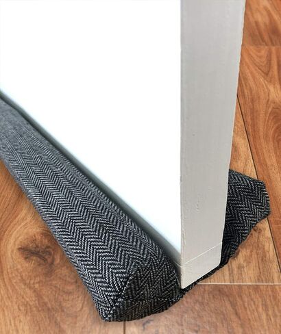 Under Door Draft Stopper Blocker 2" Foam Tubes Double Sided Noise Light Dust Proof Large Gaps Insulation Energy Saving Adjustable 32 to 38 inches (Grey) in Saudi Arabia