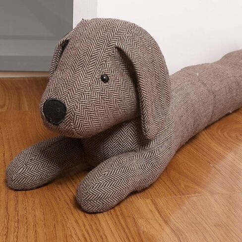 SANFERGE 36 بوصة 3LB سدادة مسودة شديدة التحمل تحت الباب، مانع مسودة باب عازل للصوت للديكور، واقي مسودة موفر للطاقة، أصفر زرافة in Kuwait