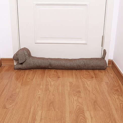 SANFERGE 36 بوصة 3LB سدادة مسودة شديدة التحمل تحت الباب، مانع مسودة باب عازل للصوت للديكور، واقي مسودة موفر للطاقة، أصفر زرافة in Kuwait