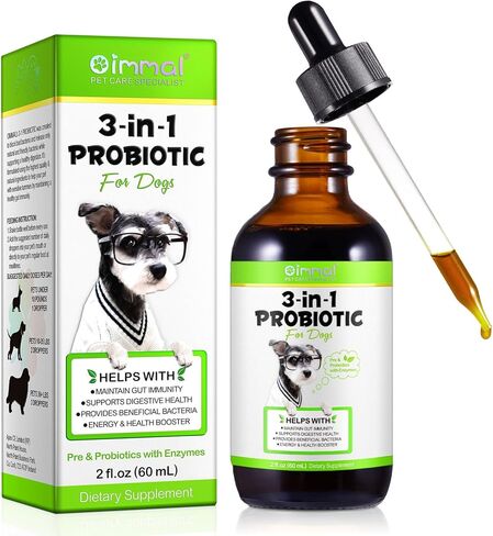 البروبيوتيك للكلاب، البروبيوتيك السائل للكلاب مع الإنزيمات الهاضمة، أمعاء صحة الجهاز الهضمي للكلاب، تخفيف الإسهال وعسر الهضم، البروبيوتيك للكلاب للخميرة، حكة الجلد وحكة الأذنين، صحة الجهاز الهضمي in Kuwait