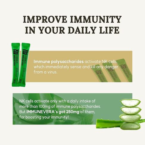 WELLIT IMMUNEVERA Aloe Vera Immune Supplement Jelly l Aloe Vera Extract | Supports Digestive l Support Immune Health & Skin Health l White Grape Flavor l 14 pcs in Saudi Arabia