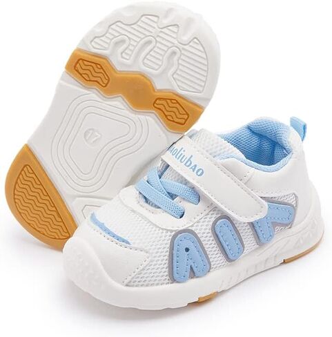 أحذية رياضية مريحة للأولاد والبنات قابلة للتنفس ونعل مطاطي مضادة للانزلاق للاستخدام الخارجي للمشايات الأولى للأعمار من 6 إلى 24 شهرًا in Kuwait