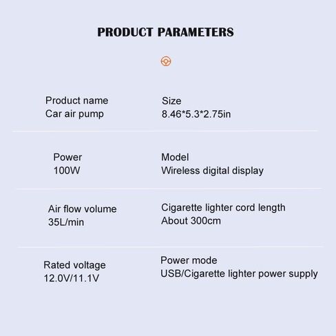 منفاخ الإطارات، مضخة هواء ضاغط هواء محمولة لإطارات السيارات، مع ضوء LED، مقياس ضغط بشاشة رقمية، للدراجات النارية، الدراجة الكهربائية والكرة in Kuwait