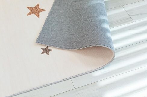 RUG BRANCH Soft Steps Playtime Kids Stars Playmat Cream Indoor Soft Area Rug for Boys & Girls in Playroom, Nursery, Bedroom - 8' x 11' (Exact Size: 7'7" X 10'10") in Kuwait