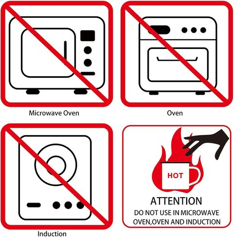 كوب من القصدير للتخييم من بارسيكس مع مقبض خارجي/داخلي، 15 أونصة سائلة 450 مل (عبوة بيضاء من قطعتين) in Kuwait