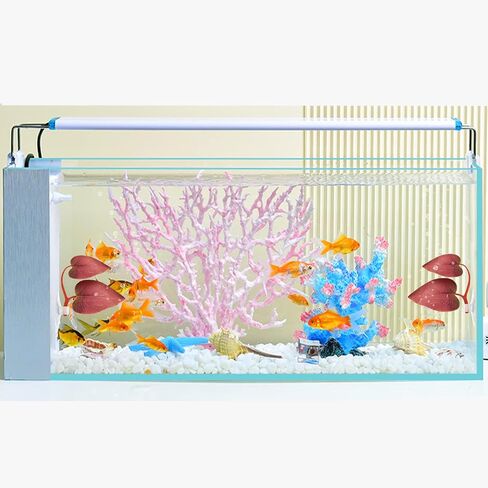WishLotus Betta Leaf, 2 Pack Lightweight Realistic Betta Leaf Hammock Double Leaf Design Fish Tank Plant Decoration for Betta Habitat Aquarium Decoration Accessories (Yellow) in Kuwait