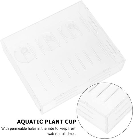 Mipcase 3pcs وعاء حجم الإطار الفراولة ديكور الأواني الحية المناظر الطبيعية العشب حامل خزان صغير رف النباتات الذاتي سقي الأسماك في الهواء الطلق شفافة مع النباتات المنزلية المزارعون نبات المياه S الروبيان in Kuwait