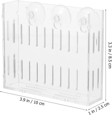 Mipcase 3pcs وعاء حجم الإطار الفراولة ديكور الأواني الحية المناظر الطبيعية العشب حامل خزان صغير رف النباتات الذاتي سقي الأسماك في الهواء الطلق شفافة مع النباتات المنزلية المزارعون نبات المياه S الروبيان in Kuwait
