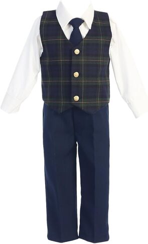 Lito Girls Holiday Christmas Year's Plaid Dress in Kuwait