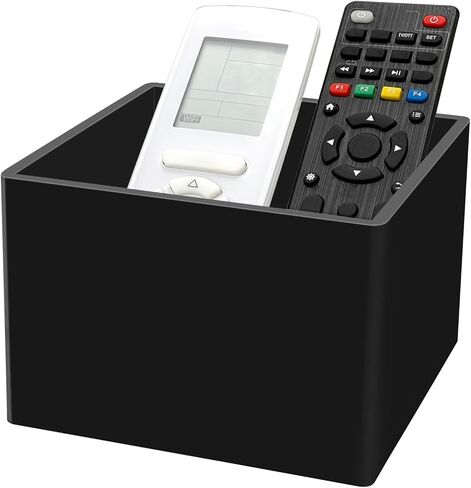 حامل جهاز التحكم عن بعد من DELIPPLY، منظم العلبة عن بعد، صندوق تخزين الوسائط عن بعد للتلفزيون الأكريليك، أسود in Kuwait