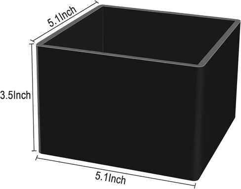 حامل جهاز التحكم عن بعد من DELIPPLY، منظم العلبة عن بعد، صندوق تخزين الوسائط عن بعد للتلفزيون الأكريليك، أسود in Kuwait