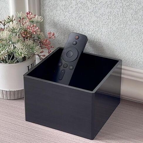 حامل جهاز التحكم عن بعد من DELIPPLY، منظم العلبة عن بعد، صندوق تخزين الوسائط عن بعد للتلفزيون الأكريليك، أسود in Kuwait