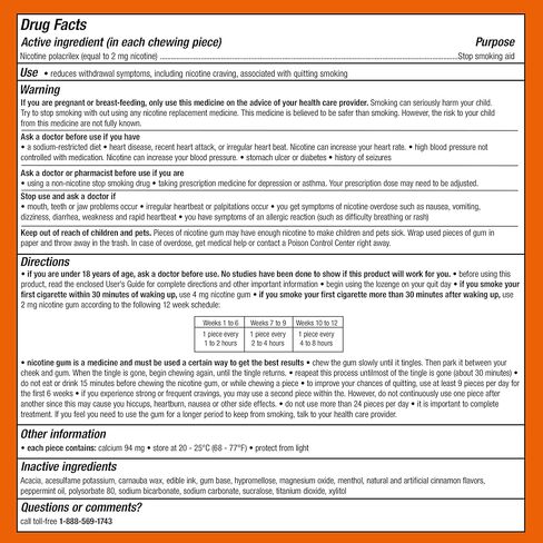 Nicorette 2 mg Nicotine Gum to Help Stop Smoking - Cinnamon Surge Flavored Stop Smoking Aid, 100 Count in Kuwait