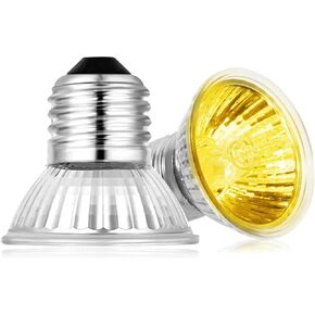 Letgoall 2-Pack 75W لمبات مصباح الحرارة الزواحف، UVA + UVB كامل الطيف لمبات مصباح الشمس لحوض السمك، السلحفاة، السحلية، الأفعى، الحرباء، البرمائيات in Kuwait